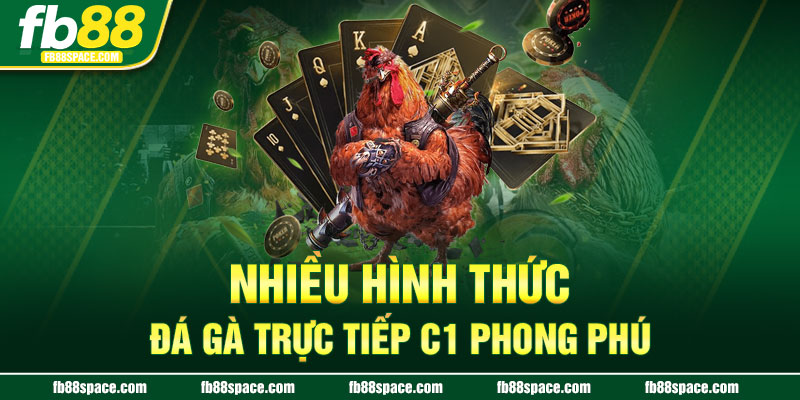 Nhiều hình thức đá gà trực tiếp C1 phong phú